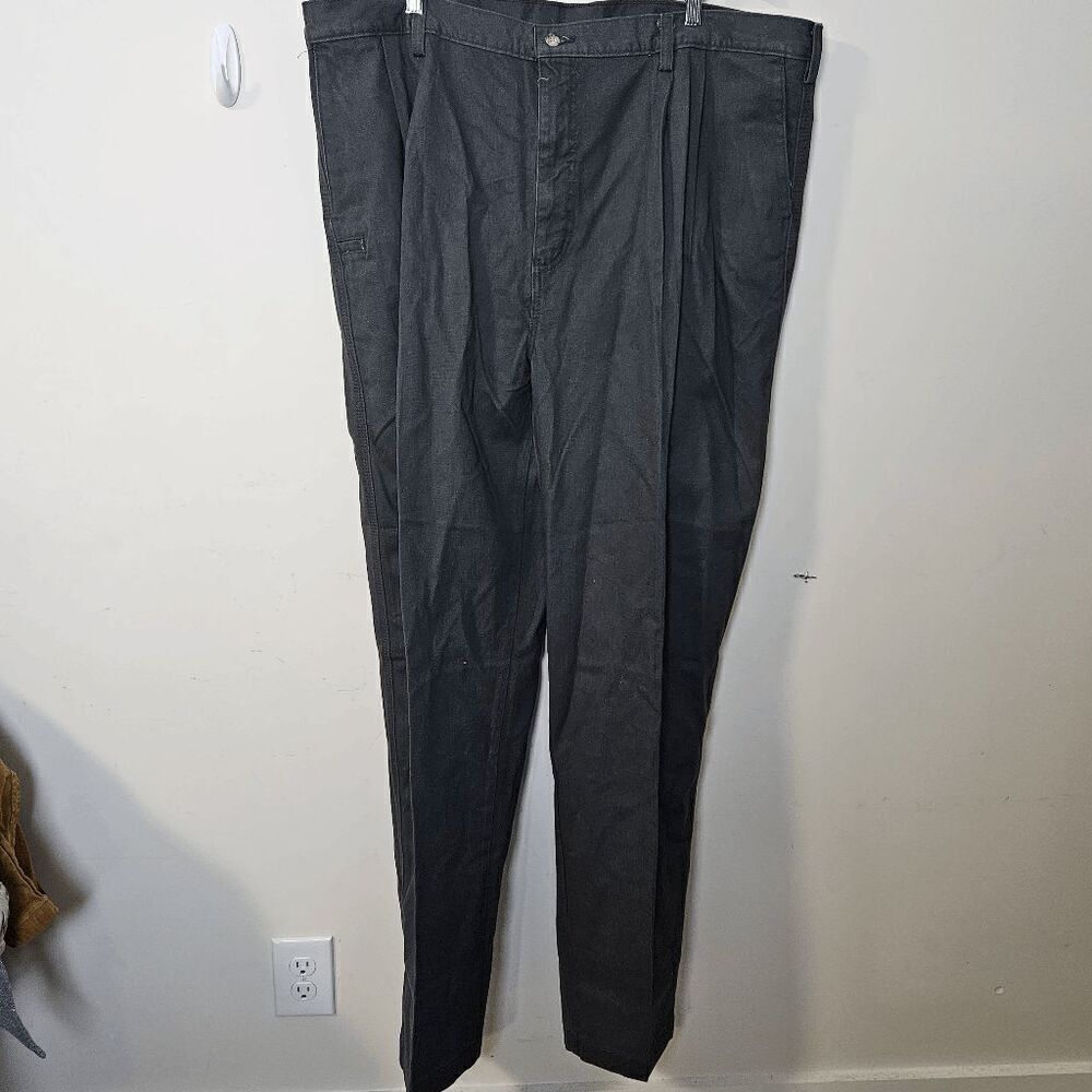 Carhartt Wrinkle Resistant Work Khaki Pleated Front Pants NWT Mens Black Size 44